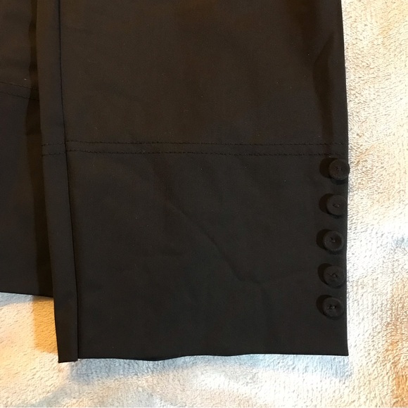 Yushi black pants XL Kozzy PK101 buttons on legs Lagenlook NWT boutique - Picture 6 of 10